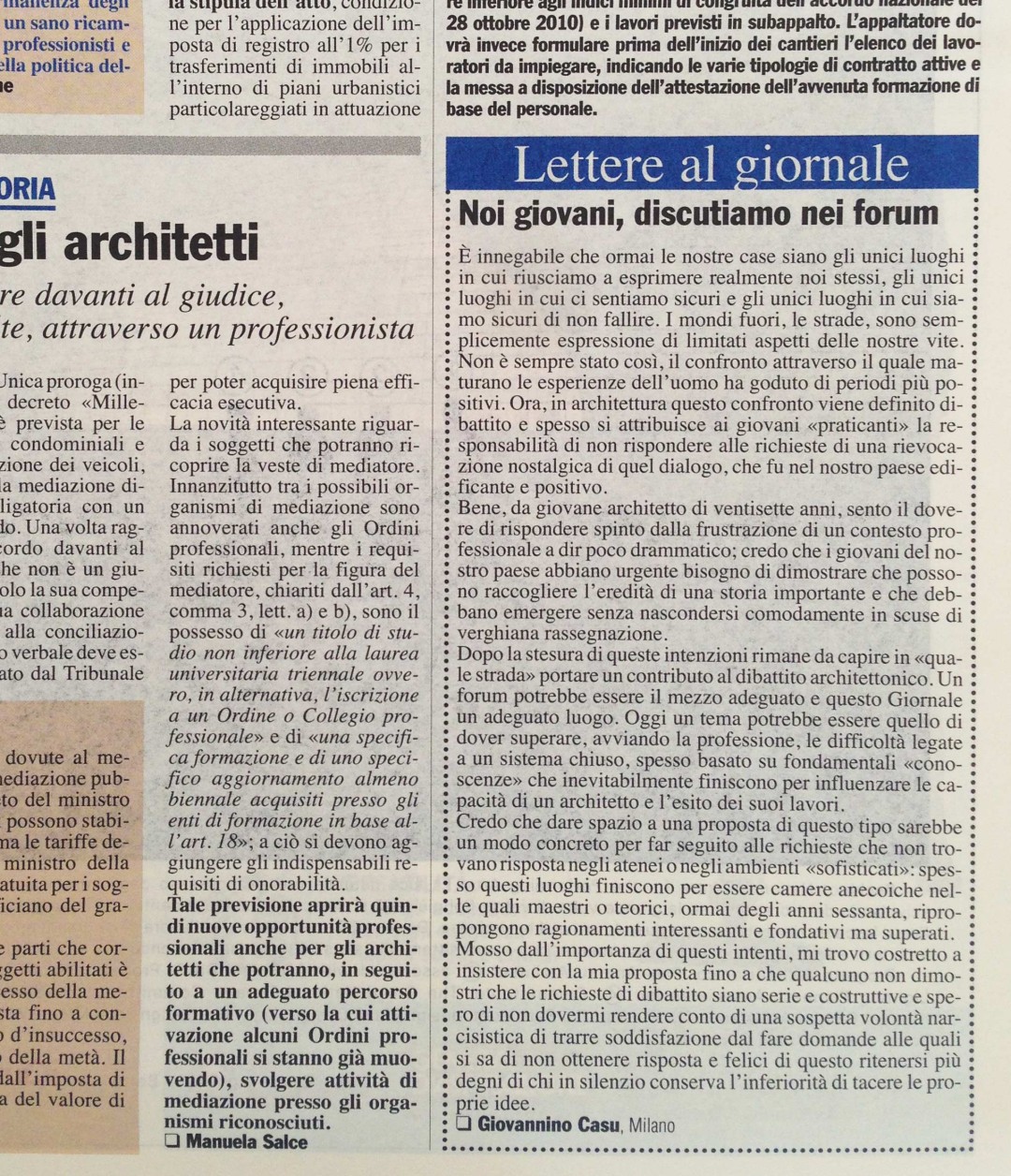 Il Giornale dell’Architettura